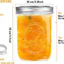 Miuyhji Wide Mouth Mason Jars 16 oz with Lids [4 Pack], Canning Jars with Metal Airtight Lids and Bands, 16 oz Glass Jars for Fermenting, Pickling, Freezing, Preserving, Meal Prep, Jar Dcor, 16 oz-4Pcs