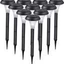 GardenBliss Best Solar Lights for Outdoor Pathway, 10 Brightest Light Set for Walkway, Patio, Path, Lawn, Garden, Yard Decor, Double Waterproof Seal, Large Led Landscape Outside Post Lighting Lamps