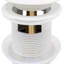 FerdY Pop-up Drain for Freestanding Bathtub, White Finish, cUPC Certification, Freestanding Bathtub Drain Stopper