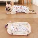 FEimax Dog Recovery Suit After Surger, Abdominal Wounds Post Surgical Recovery, Soft Breathable Dog Bodysuit for Small Middle Pet, Alternative Bandages Substitute Abdominal Wounds Cone & E-Collar