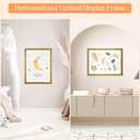 MOUDAMION Wood 22x30 Frame Gold, Ornate Natural 30x22in Poster Picture Frame, Modern Golden 22 x 30inch Gallery Wall Photo Frame with HD Plexiglass, Horizontal Vertical Wall Mounting Display 1pcs