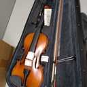 Violin 4/4 Full Size Kit, Violin Fiddle Set for Beginner Adults Students with Rosewood Bow, Violin Case, Shoulder Rest, Extra Strings and Bridge(Plywood, Full)