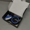 PINA Retractable Dog Leash, 26ft Dog Leash for Small Medium Large Dogs Up to 110lbs, 360 Tangle-Free Strong Reflective Nylon Tape, with Anti-Slip Handle, One-Handed Brake, Lock - Black Blue