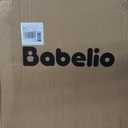Babelio Baby Gate for Stairs, Kitchen & Doorways, No Bottom Bar| Easy Installation| One-Handed Operation| Auto-Close| Hardware Mount (Drill Needed) Safety Dog Gate (White - B17, 24-39" W, 28" H)