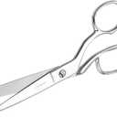 Professional Stainless Steel Fabric Scissors, 8-Inch Heavy Duty MultiPurpose Tailor Sewing Scissors for Fabric Cutting, Leather, Craft, Sharp Precision Shears Blades, Ergonomic Comfort Grip