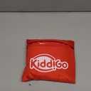 KiddiGo Booster Seat Travel Bag for Airplane, Red, 17" H x 16.5" W x 9.5" D, Fits Most Backless Booster Seats, Easy to Carry with Luggage Handle, Durable Zippers & Front Small Pocket