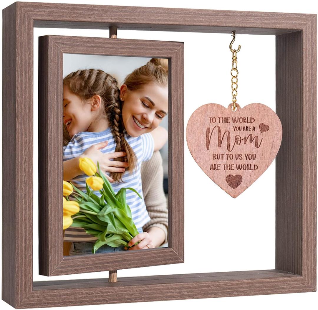 Ithmahco Christmas Gifts From Son - 4x6 Picture Frame, Christmas Frame, Gift For Mom From Daughter Unique, Great Birthday Gifts For Mom, Show How Important She Is To You