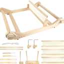 WILLOWDALE 16 Inches Rigid Heddle Loom, Weaving Loom Kit with Shed Stick, Wooden Multi-Craft Weaving Loom for Adults, Threads Warping Frame with Pegs and Yarn Stand, Frame Loom for Beginner