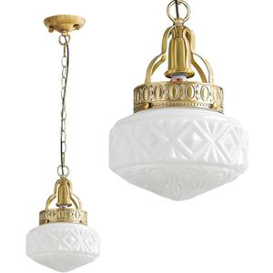 KCO Lighting Vintage Milk Glass Hanging Pendant Light Brass Gold Pendant Light Kitchen Island Mid Century Modern Frosted Globe Chandelier Ceiling Light for Dining Room Living Room