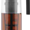 Takeya Flash Chill Iced Tea Maker - Airtight & Durable Iced Tea Maker Jug with Silicone Carry Handle - Leak-Proof & Lightweight Tea Infuser with Patented Flash Chill Technology - 2 Quart, Black (64 Ounces)