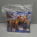 Mattel Disney Pixar Toy Story 4 Movie Set of 2 Action Figures, Collectible Pack Includes with Woody with Removable Hat & Rideable Bullseye