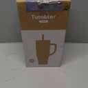 Renoj Insulated Mug 100% Leak Proof Insulated Water Bottle for Iced Coffee & Hot Drinks - Fits Car Cup Holder, Ideal Gift, 2 Straws & Silicone Boot - SnapShift Navy Blue 32 oz