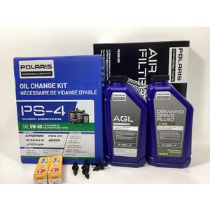 Full Service Kit fits Polaris Ranger XP 900 Oil Change Air Filter Spark Plugs Gear Oil All OEM Factory Parts- Big Rock Powersports & Marine Kit # PSK-9RG