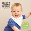 KeaBabies 8-Pack Organic Baby Bandana Bibs for Boys, Girls - Super Absorbent Triangle Baby Bibs for Drooling and Teething Infant, 100% Cotton Extra Soft for Newborn, Infant 0-36 Months (Vessels)