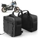 NICECNC Backpack-Convertible Motorcycle Saddlebags 30L Waterproof Soft Panniers with Rain Cover, Durable 1680D Oxford, Fit ADV Cruiser Touring Bikes
