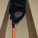 KastKing Brutus Folding Landing Net with Boat Hook, Foldable, Extendable, Lightweight & Strong, Multi-Functional Built-in Boat Hook, Non-Slip & Bright Orange TPR Handle, Two Nets Options, Large