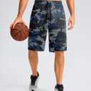 G Gradual Men's Athletic Shorts with Pockets 9" / 11" Long Basketball Shorts Lightweight Quick Dry Gym Workout Shorts for Men (Blue, XXXL)