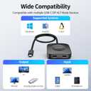 Alxum 20Gbps USB C Switch 2 Computers, USB-C Switcher for USB-C/Thunderbolt 4 Monitor or Dock, 8K@30Hz/4K@144Hz Display, PD 3.1 140W Charging, USB-C Switch with Remote, Gaming Laptops Tablets Phones