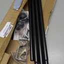 GXOACKJ Curtain Rods for windows 32-62 inch, 5/8 inch Decorative Matte Black Splicing Heavy Duty Metal Curtain Rod set with Brackets