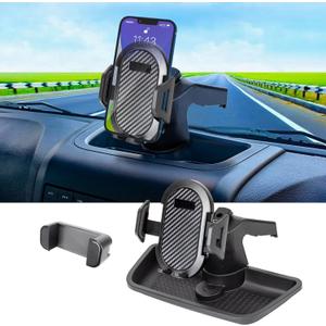 Phone Holder Mount Compatible with 2011-2018 Jeep Wrangler JK JKU Dash Multi-Mount Phone Kit with Storage Box Interior Accessories