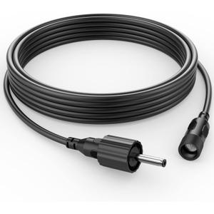 POPOSOAP 10 Feet Extension Cord for Solar Water Fountain Pump, Power Cord Extension for POPOSOAP Solar Water Pump Extension Cable