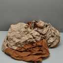 Bedsure Striped Duvet Cover Queen Size,100% Washed Cotton Duvet Cover Linen Like Textured, Classic Striped Pattern Enhances Bedroom Comfort and Style, Stripes Camel/Brown, 90"x90"