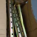19.5"-34.5" Height Range Adjustable House Floor Jacks Post Pole for Leveling, Galvanized, 4 Pack