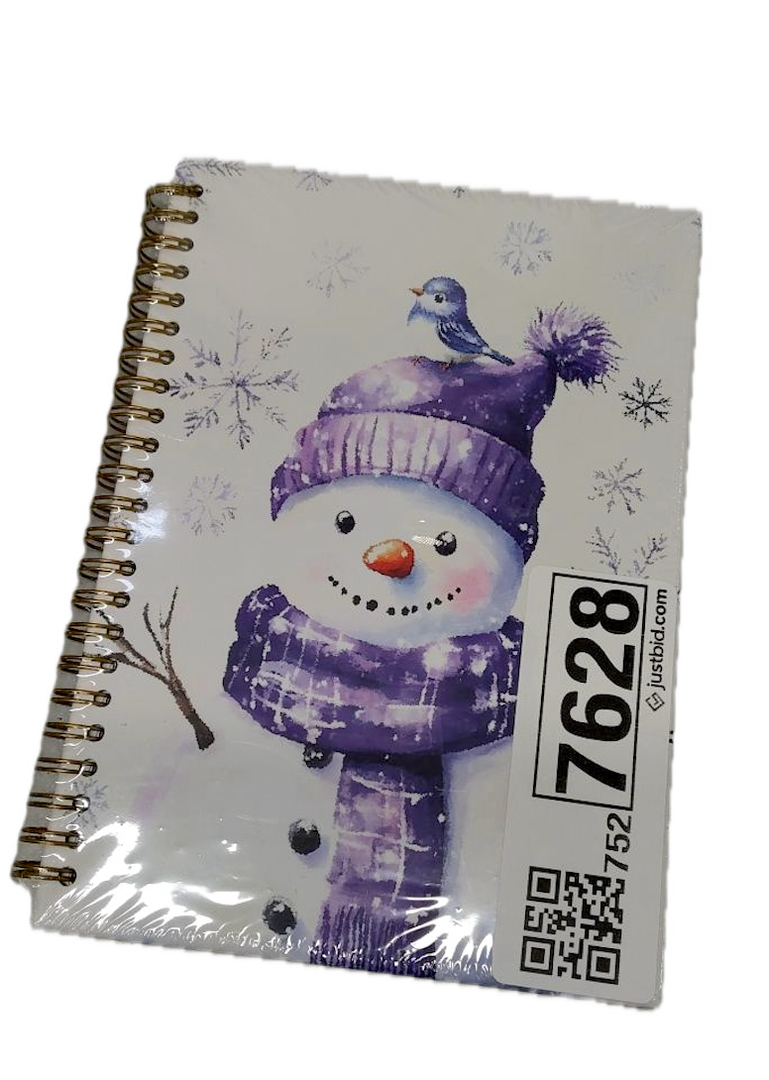 Snowman Notebook for Women Men, Hardcover Spiral Notebooks College Ruled, 5.5 x 8.3