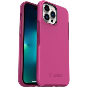 OtterBox iPhone 13 Pro Max & iPhone 12 Pro Max Symmetry Series Case - Renaissance Pink, Ultra-Sleek, Wireless Charging Compatible, Raised Edges Protect Camera & Screen