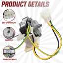 WR60X10220 Condenser Fan Motor by Seentech - Exact fit for GE Refrigerators - Replace for Part Number: AP4298602, 1257132, AH1766247, EA1766247, PS1766247, WR60X10133, WR60X10171, WR60X10192