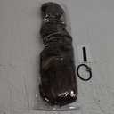 FLUFYMOOZ Ponytail Extension, 26 Inch Drawstring Ponytail Hair Extensions for Women Long Curly Wavy Ponytail Natural Synthetic Hairpiece for Women (26" Deep Brown with Dirty Blonde)