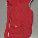 Malier Dog Winter Coat, Large, Red - Windproof, Extra Warm, Reflective Clothes for Small Medium Large Dogs and Puppy