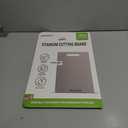 Titanium Cutting Boards For Kitchen, 100% Pure Cut Titanium Cutting Board, Food Grade Quality, Double-sided non-toxic, Easy To Clean, Dishwasher Safe And Will Not Absorb Odors(18L*10W)