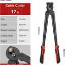 MAXPOWER Cable Cutters, 17-Inch Heavy Duty Cable Cutter for Cutting Aluminum, Copper, and Communications Cable Up to 150mm