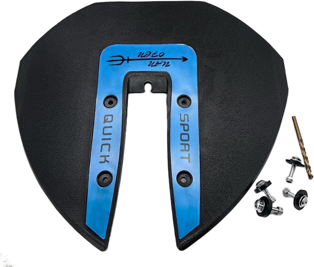 Boat Marine Whale Tail Hydrofoil Surfboard Stabilizer for 40 350 HP Small Outboard Motor and Out Drive Blue