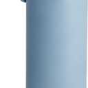 Manna Push Stainless Steel Bottle with Push-open Locking Lid and Sipping Spout - 40 Oz - Denim Powder Coat