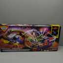 Monster Jam, Supercharge Speedway Playset, Megalodon and El Toro Loco Die-Cast Monster Trucks, Light Up World Finals Track Kids Toys for Boys Ages 3 and Up