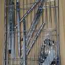 3-Shelf Adjustable Heavy Duty Steel Wire Rack Storage Shelving Organizer for Kitchen, Garage, 23.2" L x 13.4" W x 30" H, Chrome