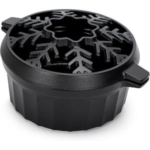 Cast Iron Wood Stove Steamer 2.5 Quart with Large Opening Top - Flake Black