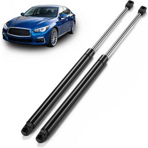 ARANA Hood Struts Shocks for Infiniti Q50 2014-2021, Front Bonnet Lift Strut Support Fits 14-21 Infiniti Q50 Base/Hybrid/Inspiration/Perfection/Premium/Seduction/Sport Models, OE#65470-46A0A, 2 Pcs