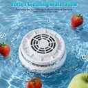 Fruit and Vegetable Washing Machine, Upgrade Wireless Fruit Cleaner Device, Titanium Electrolysis Fruit and Veggie Cleaning Machine, Waterproof Food Purifier for Fruits, Vegetables, Meat and Tableware