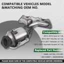 Upgrade Catalytic Converter W/Gasket Kit Compatible with 2012 2013 2014 2015 2016 2017 Hyundai & Kia - Accent, Veloster Rio Soul L4 1.6L Replace #674 891, 285102BEF1 Direct-fit(EPA Compliant)