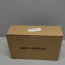 GenSwin Flickering Flameless Candles Battery Operated with 6 Hours Timer, Real Wax Led Pillar Candles Deer Decal Warm Light, Pack of 3 Christmas Home Decor