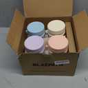 4 Pack Glass Salad Mason Jars with Dressing Cup and Spork, 32 oz Mason Jars Salad Container with Lids Meal Prep for Lunch, 2 Insert Separate Cups with Divider for Dressing & Dry Ingredients