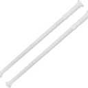 Sliding Glass Door Security Bar White Color - Feel Safe at Home with These 23" to 40" Adjustable Home Security Bars 7/8" Dia. (2-Pack)