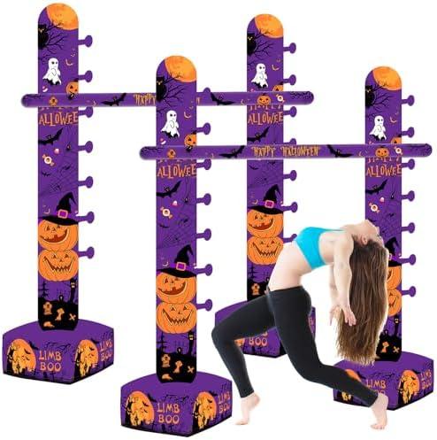 Amazon.com: VioraWhite 2 Pack Halloween Inflatable Limbo Party Game 59 in Spooky Pumpkin Indoor Outdoor Family Party Favor Easy Setup for Birthday Backyard Picnic Fall Holiday Yard Decor (Pumpkin) : Home & Kitchen