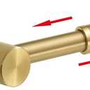 BESy Adjustable 15 to 26 Inch Single Bath Towel Bar for Bathroom SUS304 Stainless Steel Towel Holder, Wall Mount with Screws Hand Towel Bar Rod Hotel Style, Brushed Gold