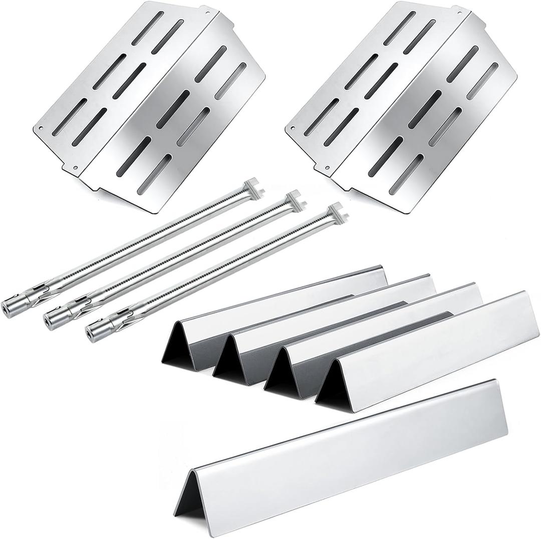 7620 7621 Flavorizer Bars 65505 Heat Deflectors 62752 Grill Burner Replacement Parts for Weber Genesis Grill Parts 300 Series with Front Control E-310 E-320 E-330 S-310 S320 S-330 EP-310 EP-320 EP-330