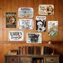 Inspirational Baseball Sign for Boys Room Decor, Vintage Baseball Gifts for Boys, Motivational Quote Sign, Sports Wall Art for Boy Bedroom Decorations, 8x12 Inch