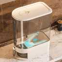 Large Rice Dispenser 12Lbs, Cereal Dispenser Rice Container Food Storage Container with Measuring Cup, Cereal Containers Storage Kitchen Storage Household Rice Pet Food Holder (12LBS)